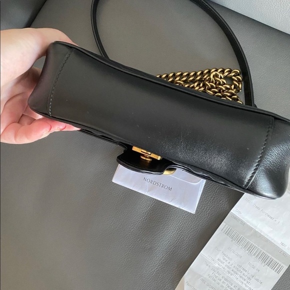 SOLD - Authentic Gucci Marmont Matelasse Mini Bag - Excellent condition! - Picture 4 of 10